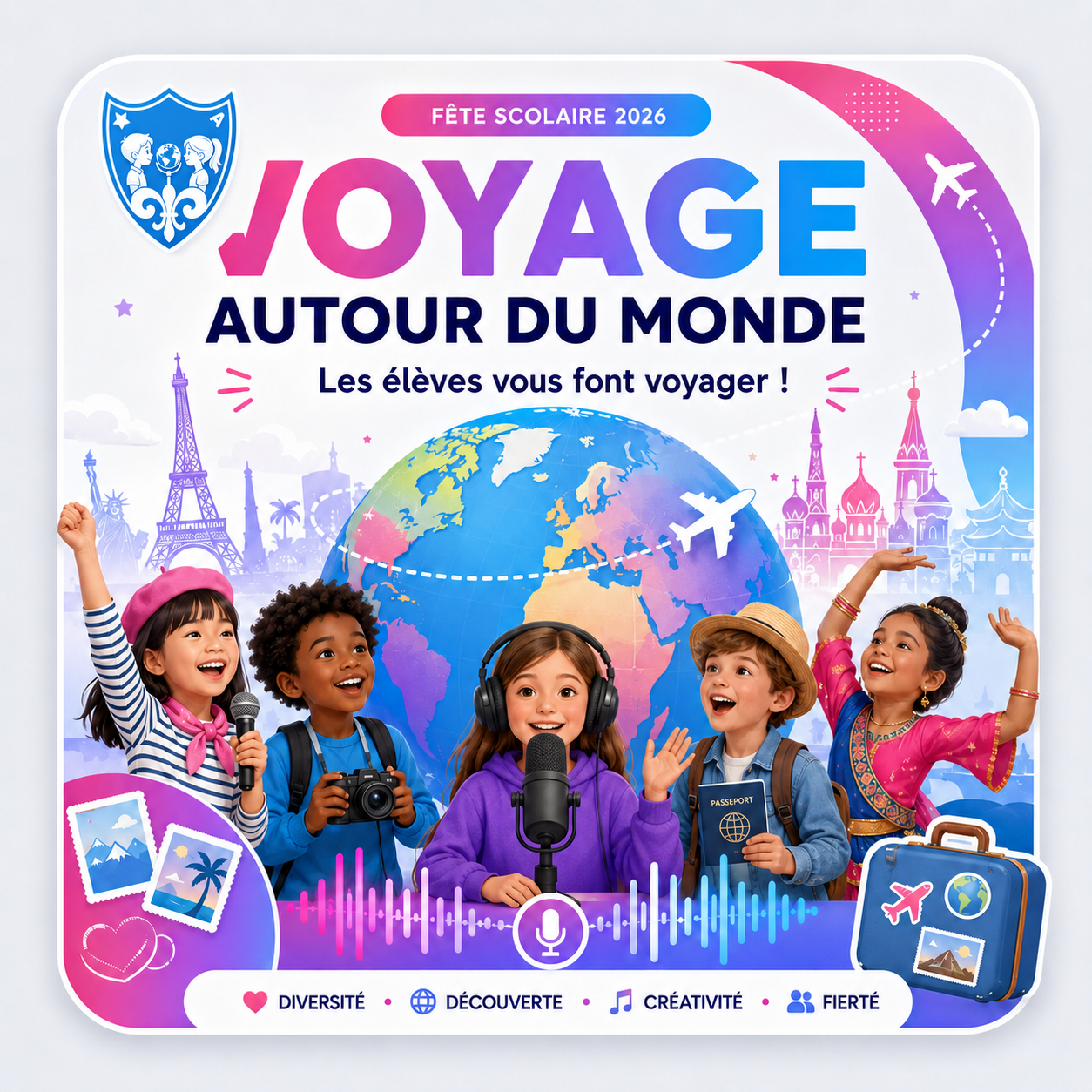 Fête scolaire de l'Institut de l'Annonciation - Voyage autour du monde